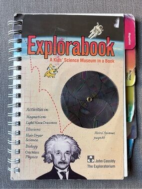Explorabook Kids' Science Museum John Cassidy Klutz Press Spiral Bound Science